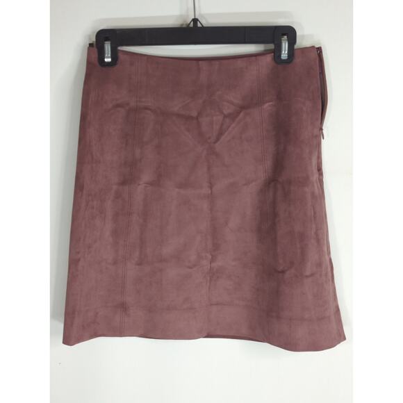 ARITZIA BABATON Redwood Modern Mini Skirt Women's 6 Suede Dark Academia Casual - Picture 1 of 8